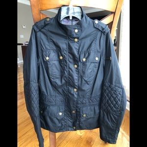 Barbour tailored wax jacket.